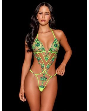 Honey Birdette Aluna Bodysuit - Black