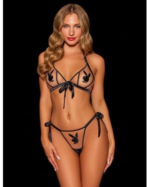Honey Birdette Honey Bunny Bralette - Black