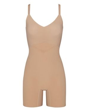 Honeylove Mid-Thigh Bodysuit For - Natural