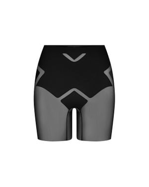 Honeylove Meshsculpt Mid-Waist Shorts Shapewear - Black