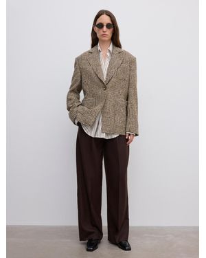 House of Dagmar Houndstooth Blazer - Multicolour
