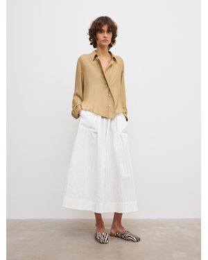 House of Dagmar Cropped Shirt - White