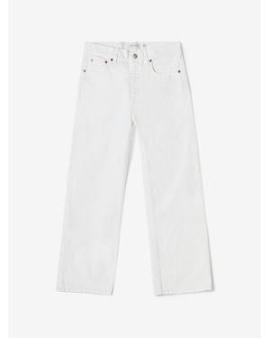 House of Dagmar Baggy Fit Denim - White