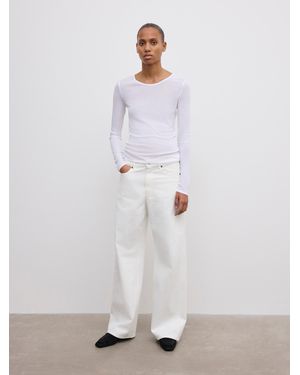 House of Dagmar Lyocell Long Sleeve - White