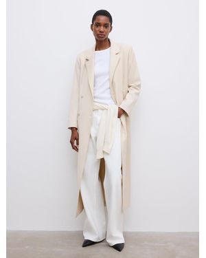 House of Dagmar Long Tailored Blazer - White
