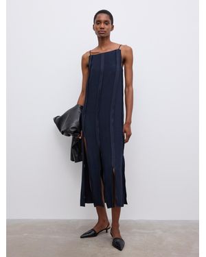 House of Dagmar Striped Midi Dress - Blue