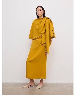 House of Dagmar Draped Maxi Dress - Yellow