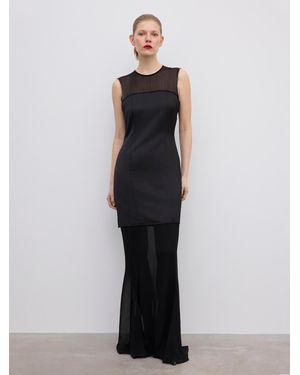 House of Dagmar Two-Layer Maxi Dress - White