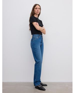 House of Dagmar Straight Leg Denim - Blue