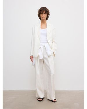 House of Dagmar Sb Linen Blazer - White