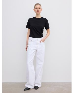House of Dagmar Baggy Fit Denim - White