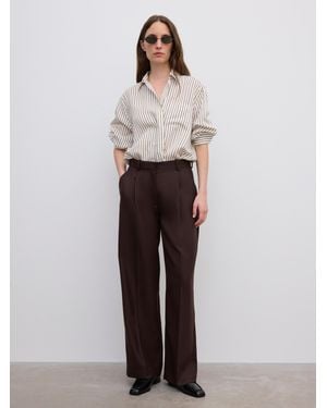 House of Dagmar Relaxed Suit Trouser - White