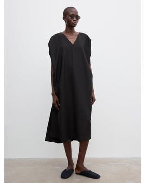 House of Dagmar Rouched Dress - Black