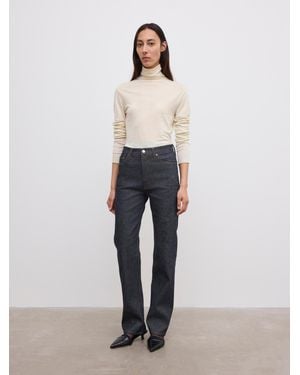House of Dagmar Straight Leg Denim - White