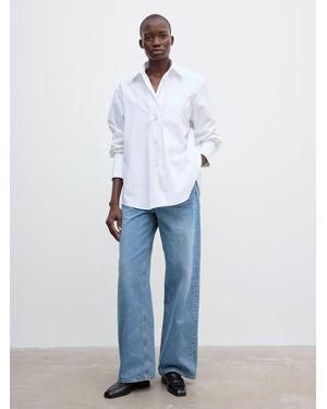 House of Dagmar Asymmetric Shirt - Blue