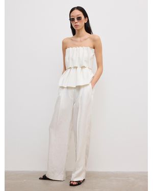 House of Dagmar Sculpted Tube Top - White