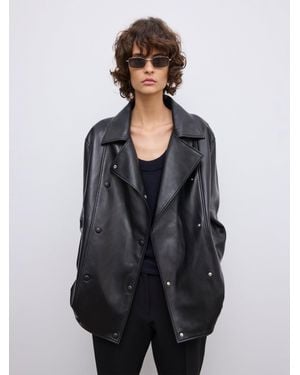 House of Dagmar Db Leather Jacket - Black
