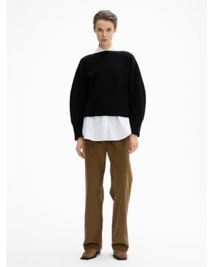 House of Dagmar Curved Knit - Black