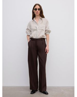 House of Dagmar Relaxed Suit Trouser - White