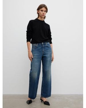 House of Dagmar Cropped Denim - Blue