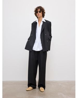 House of Dagmar Classic Wool Blazer - Blue