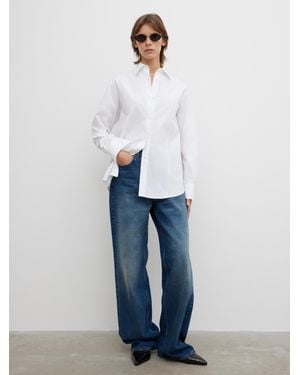 House of Dagmar Poplin Shirt - Blue