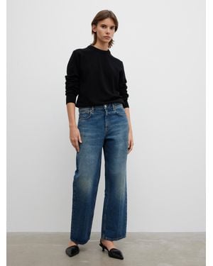 House of Dagmar Cropped Denim - Blue