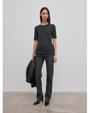 House of Dagmar Asymmetric Knit Top - Multicolour