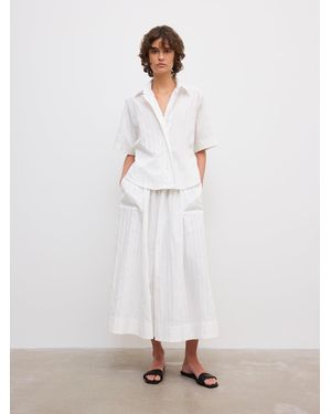 House of Dagmar Cotton Maxi Skirt - White