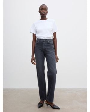 House of Dagmar Straight Leg Denim - White