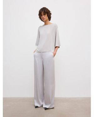 House of Dagmar Fluid Knit Top - White