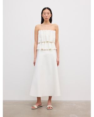 House of Dagmar Sculpted Tube Dress - White