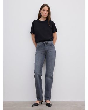 House of Dagmar Straight Leg Denim - Blue