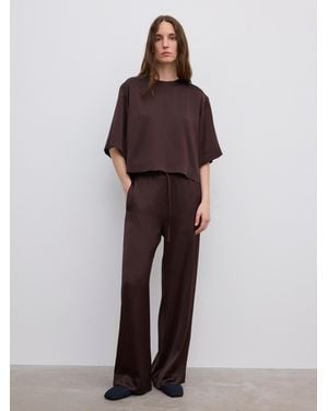 House of Dagmar Woven Fluid T-Shirt - Multicolour