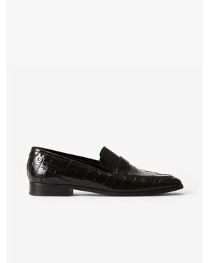 House of Dagmar Leather Loafers - Black