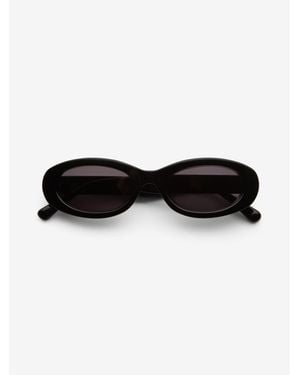 House of Dagmar Wide Oval Sunglasses - Black