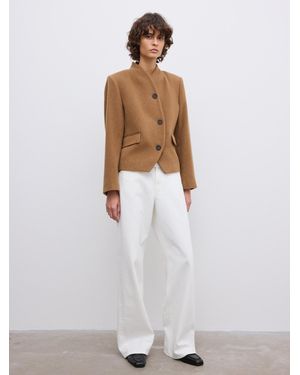 House of Dagmar Short Curved Jacket - White