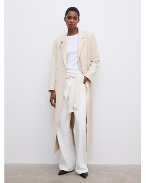 House of Dagmar Long Tailored Blazer - White