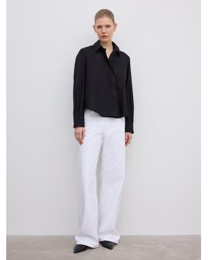 House of Dagmar Cropped Shirt - White