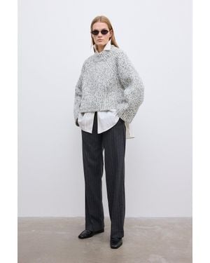 House of Dagmar Salt & Pepper Knit - Grey