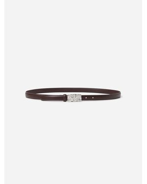 House of Dagmar Buckle Belt - White