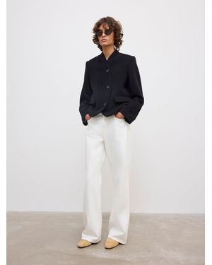 House of Dagmar Short Curved Jacket - White