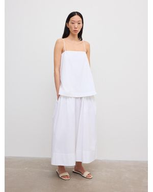 House of Dagmar Cotton Strap Dress - White