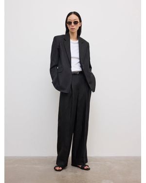 House of Dagmar Sb Linen Blazer - Black