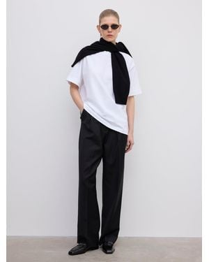 House of Dagmar Oversized Cotton Tee - White