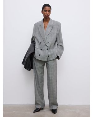 House of Dagmar Db Checked Blazer - Grey