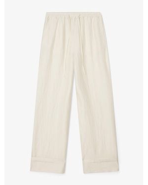 House of Dagmar Drawstring Pants - White