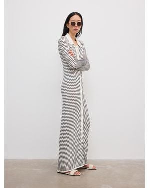 House of Dagmar Lace Shirt Dress - White