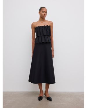 House of Dagmar Sculpted Tube Top - Blue