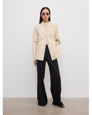 House of Dagmar Cotton Overshirt - Natural